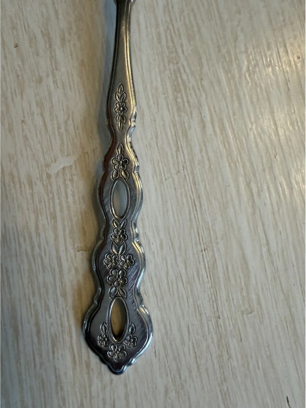 Oneida Community Fantasy Stainless Steel Pierced Furnished Flatware Lot Of 7 Car